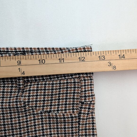 Zara Tan Plaid Skinny Pants, XS - Picture 7 of 9